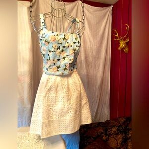 Victoria's Secret White Eyelet Mini Skirt